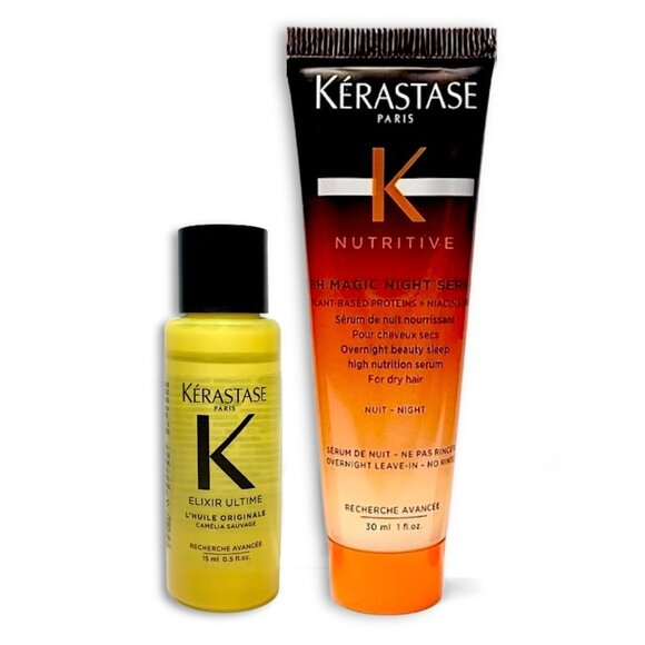 Kerastase—Elixir Hair Oil & Nutritive Magic Serum—Hair Treatment Sample Set*New* - Picture 1 of 4
